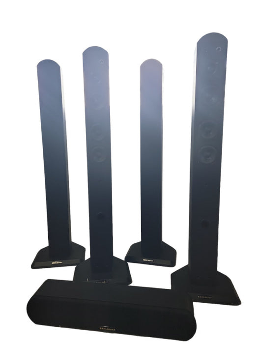 Dahlquist DDA-1C center channel speaker and 4 x Dahlquist DDA-1T line source High quality sound system