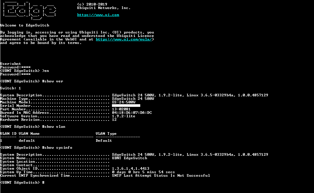 Ubiquiti Network Switch ES-24-500W EdgeSwitch 24 Ethernet Port 500W