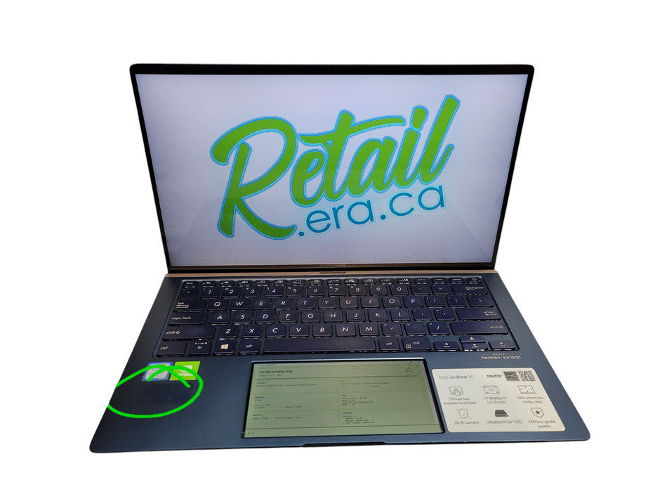 ASUS ZenBook 14 UX434F i7-8565U 16GB DDR4 MX250 256GB NVMe READ