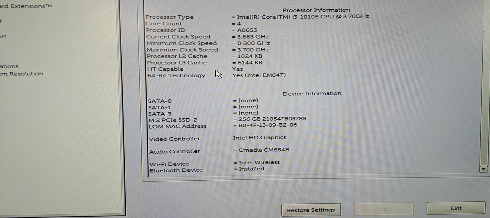 Dell Vostro 3681 SFF Desktop | Intel Core i3-10105, 16GB DDR4, 256GB NVMe