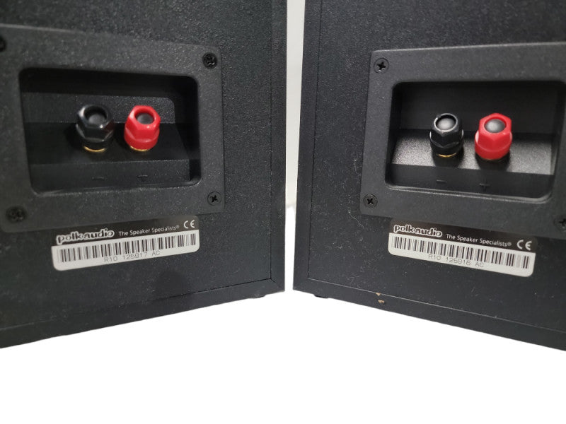 Polk Audio R10 2-Way Bookshelf Speakers In Good Working Condition Tested Blac