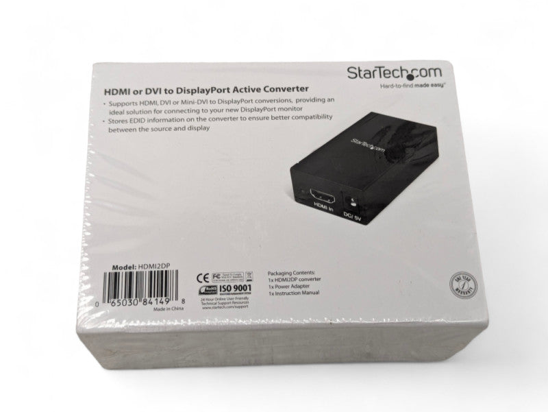 New StarTech.com HDMI or DVI to DisplayPort Active Converter Q-