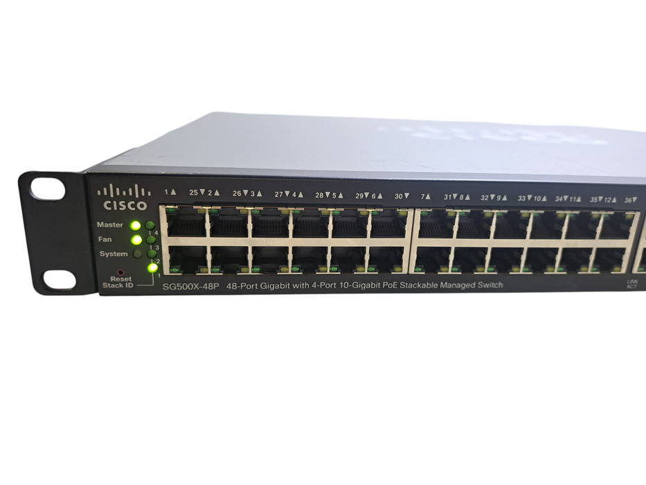 Cisco SG500X-48P-K9 V04 | 48-Port Gigabit PoE+, 4x 10G SFP+ Managed Switch