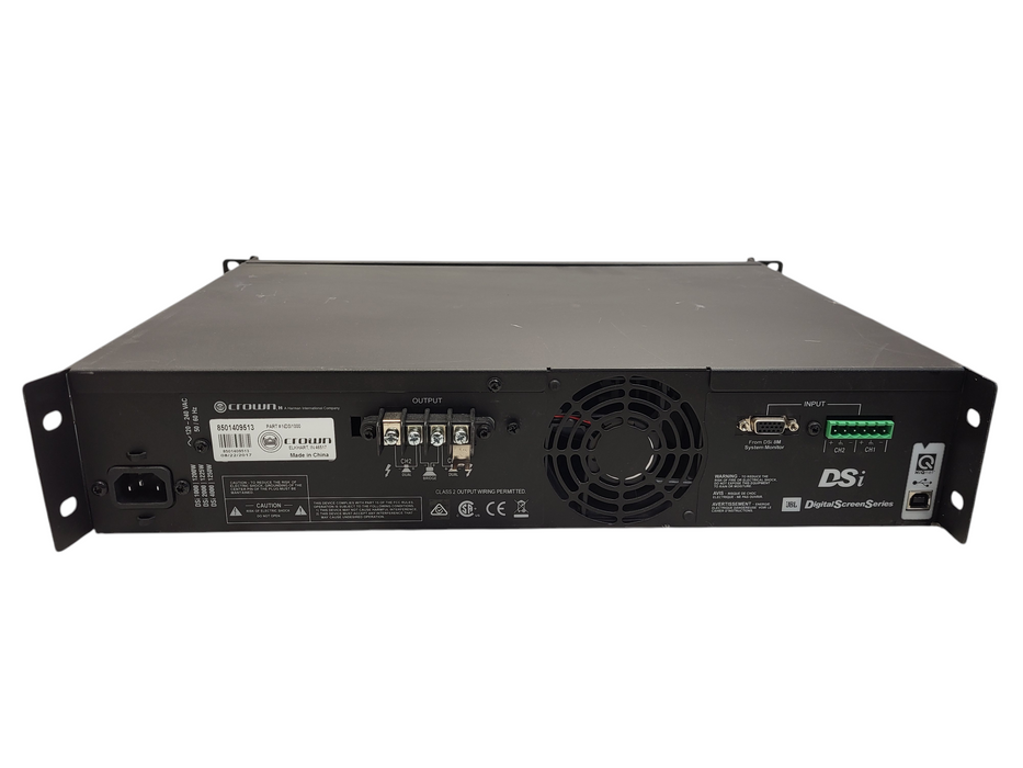 Crown DSi 1000 Two-Channel Power Amplifier | Digital Screen Series
