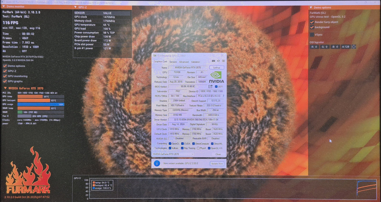 PNY GeForce RTX 2070 Super 8GB GDDR6 Gaming GPU