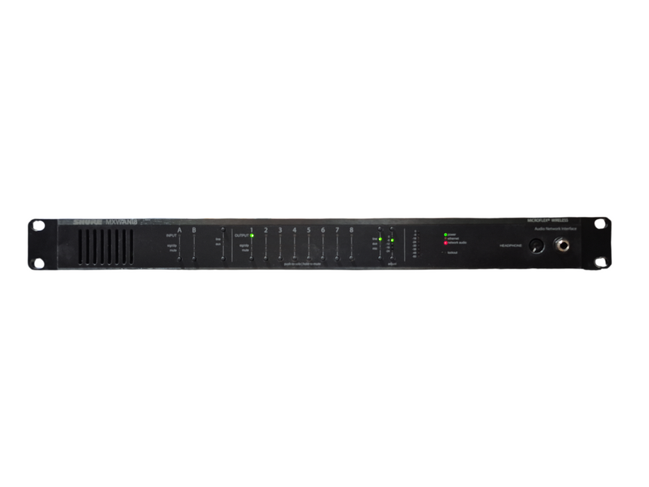 Shure MXWANI8 Microflex Wireless 8-Channel Audio Network Interface
