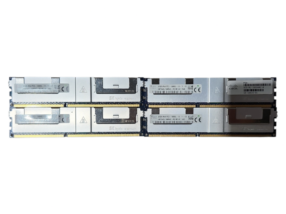 Lot 4x SKHynix 32GB 4Rx4 PC3-14900L HMT84GL7AMR4C-RD DDR3 Server RAM