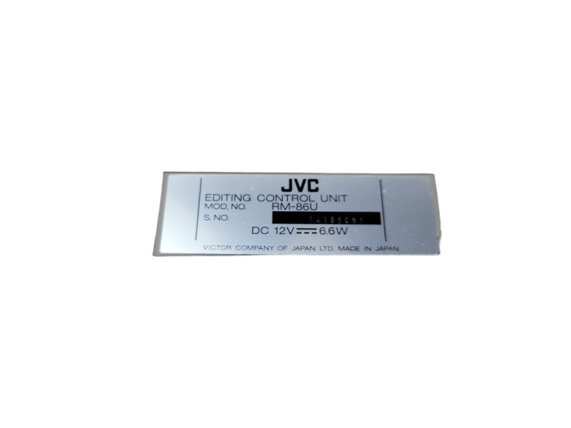 JVC Editing Control Unit RM-86U %