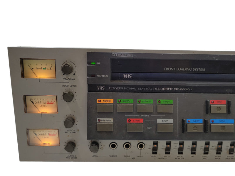 JVC BR-8600U VHS PRO EDITING VIDEO RECORDER W/ POWER CORD %