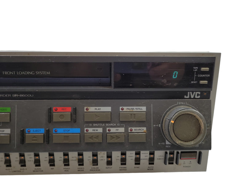 JVC BR-8600U VHS PRO EDITING VIDEO RECORDER W/ POWER CORD %