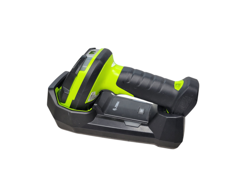 Zebra LI3678-SR Handheld Barcode Scanner + Base