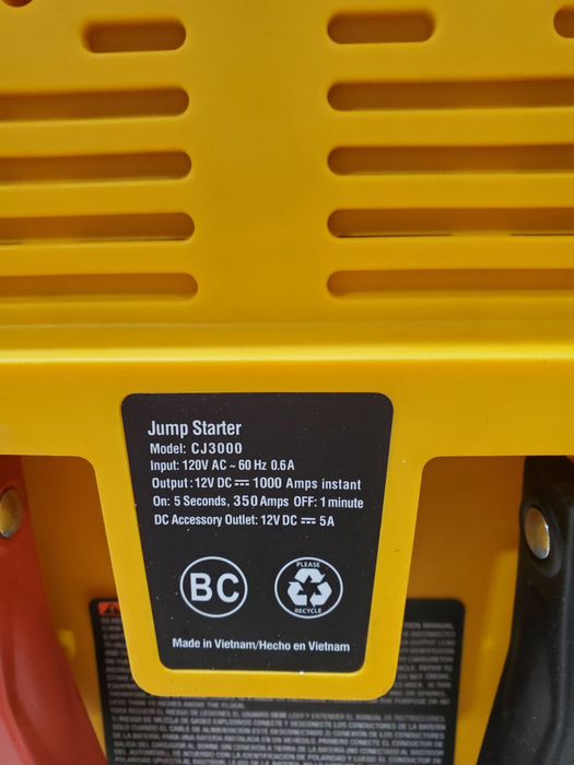 CAT CJ3000 Professional Jump Starter *READ*