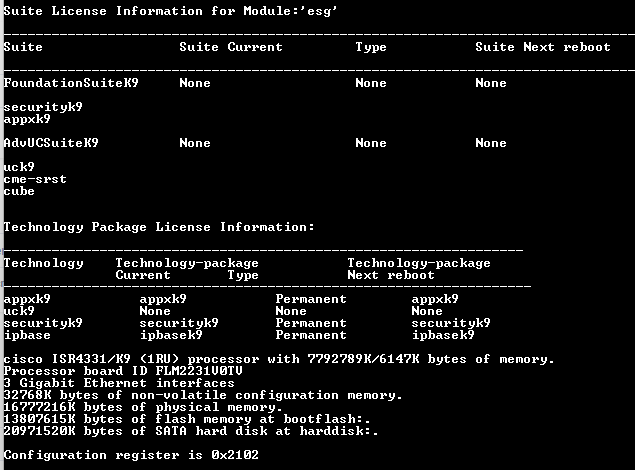 Cisco 4300 Series Integrated Services Router ISR4331 (Not affected)