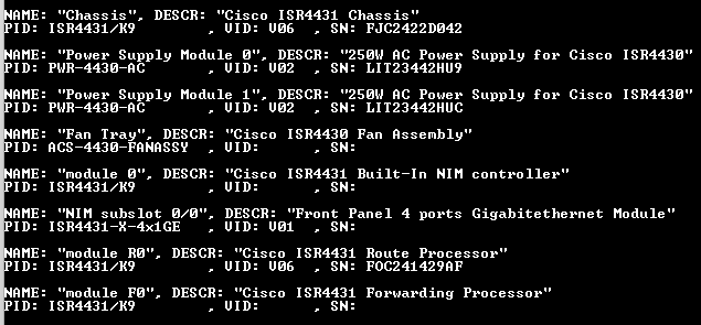 Cisco 4400 Series Integrated Services Router ISR4431 (Not affected)