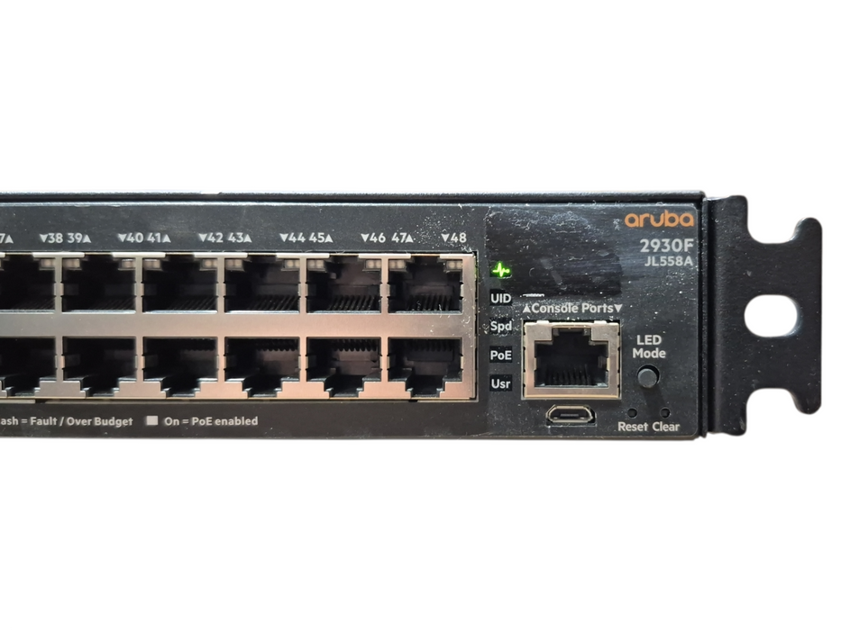 Aruba JL558A 2930F 48G PoE+ 4SFP+ 740W Switch 10/100/1000 PoE+, 10G / 1G SFP+