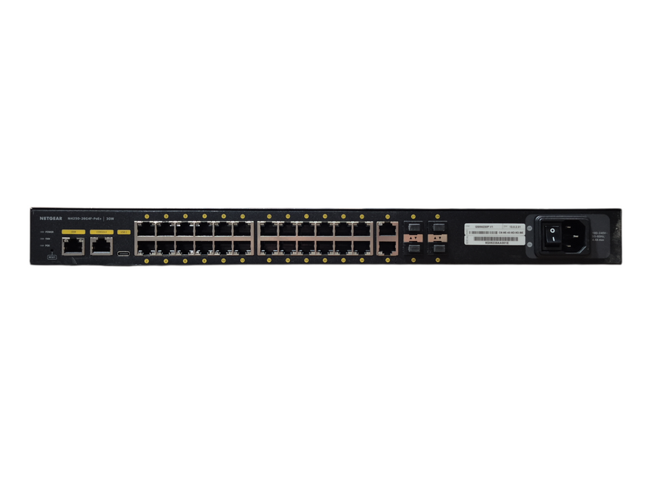 NETGEAR GSM4230P-100NAS M4250-26G4F-POE+ AV Line Managed Switch