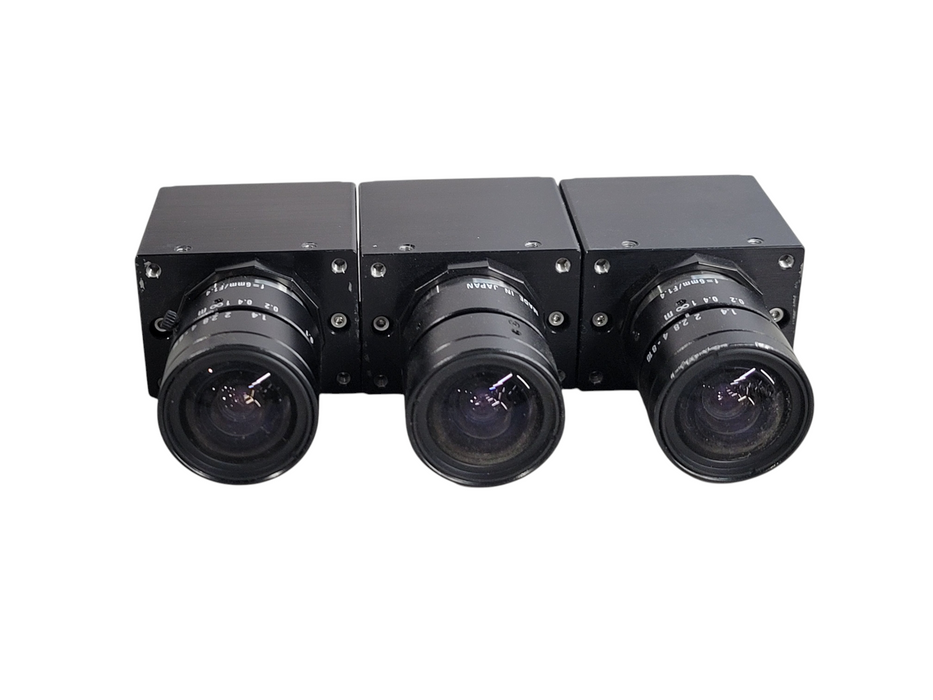 Lot of 3x - ALLIED AVTGC1290 Industrial camera w/ 6mm f1.4 Lens