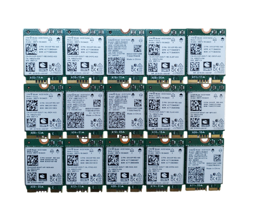 Lot 15x Intel AX201NGW Wireless Network Card