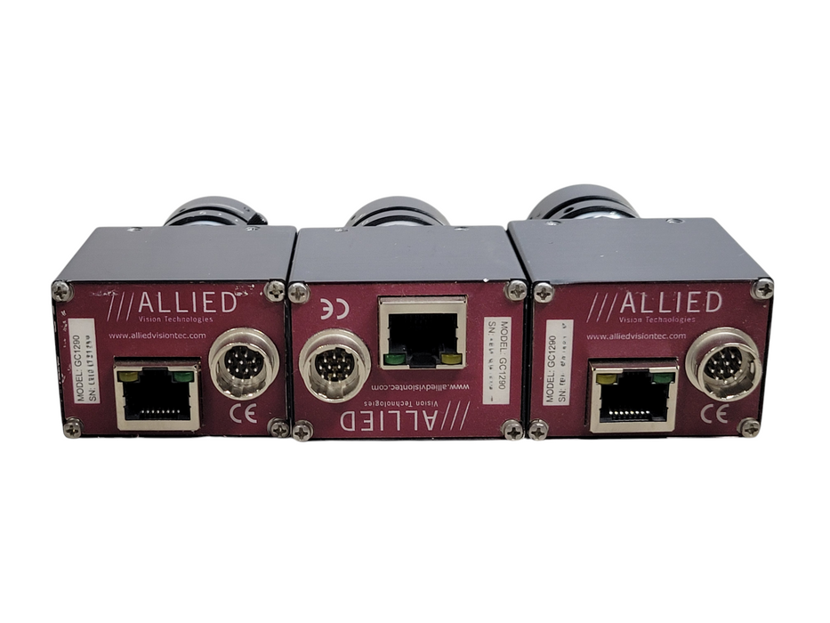 Lot of 3x - ALLIED AVT GC1290 Industrial camera w/ 1.4/4.5mm lens