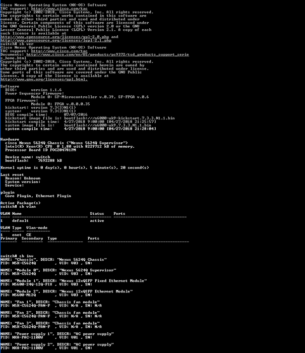 N5K-C5624Q Cisco Nexus 5624Q w/ N5600-M12Q & 2xPSU