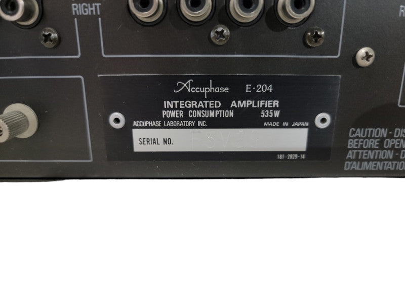 Vintyage Accuphase E-204 Integrated Stereo Amplifier (1981)