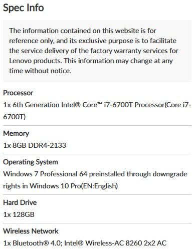 New Lenovo ThinkCentre M900  USFF PC, Core i7-6700T 8GB DDR4 128GB SSD