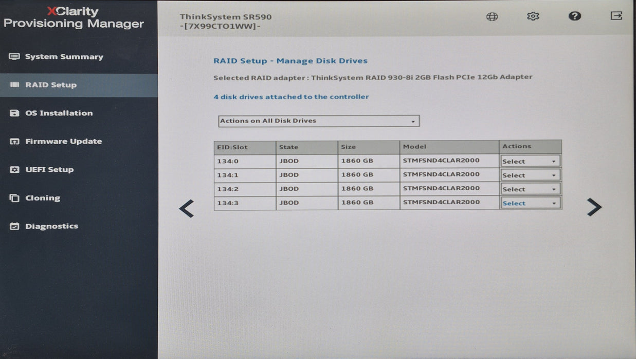 Lenovo SR590 2U 8x3.5", Xeon Silver 4110, 32GB DDR4, 930-8i 2GB, 4x 2TB SAS