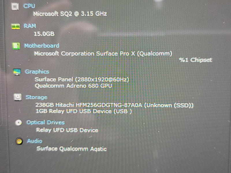 Microsoft Surface Pro X | SQ2 | 16GB RAM| 256GB SSD  Î²