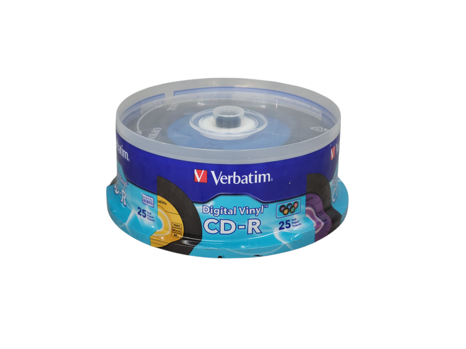 Verbatim Digital Vinyl CD-R 25-Pack | 700MB 52X 80Min