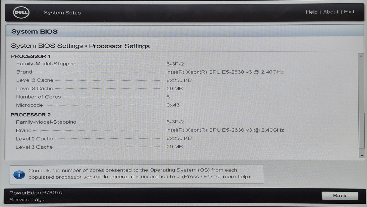 Dell R730xd 2U 24x2.5", 2x Xeon E5-2630 v3 32GB DDR4 PERC H330 Mini 2x750W PSU