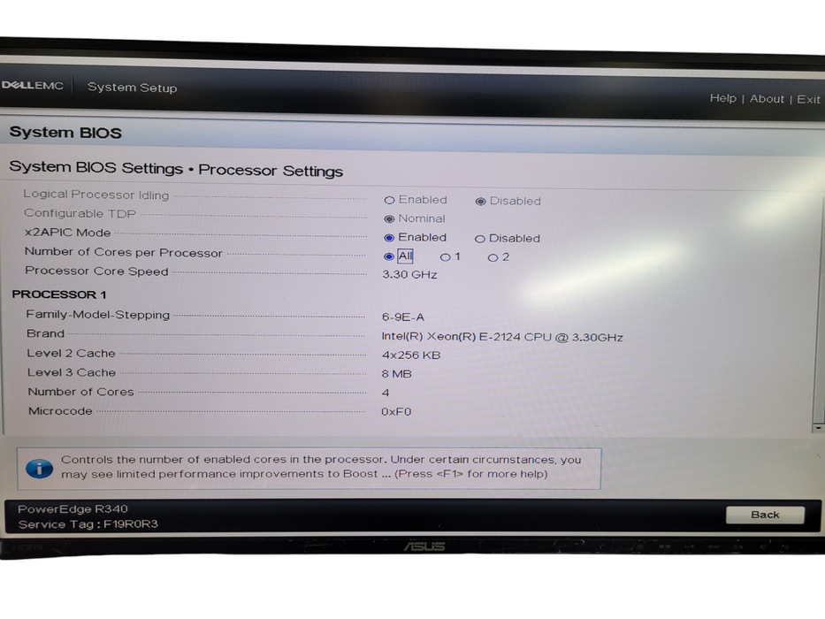Dell PowerEdge R340 - Xeon E2124 16GB DDR4 PERC H330 2x350W PSU