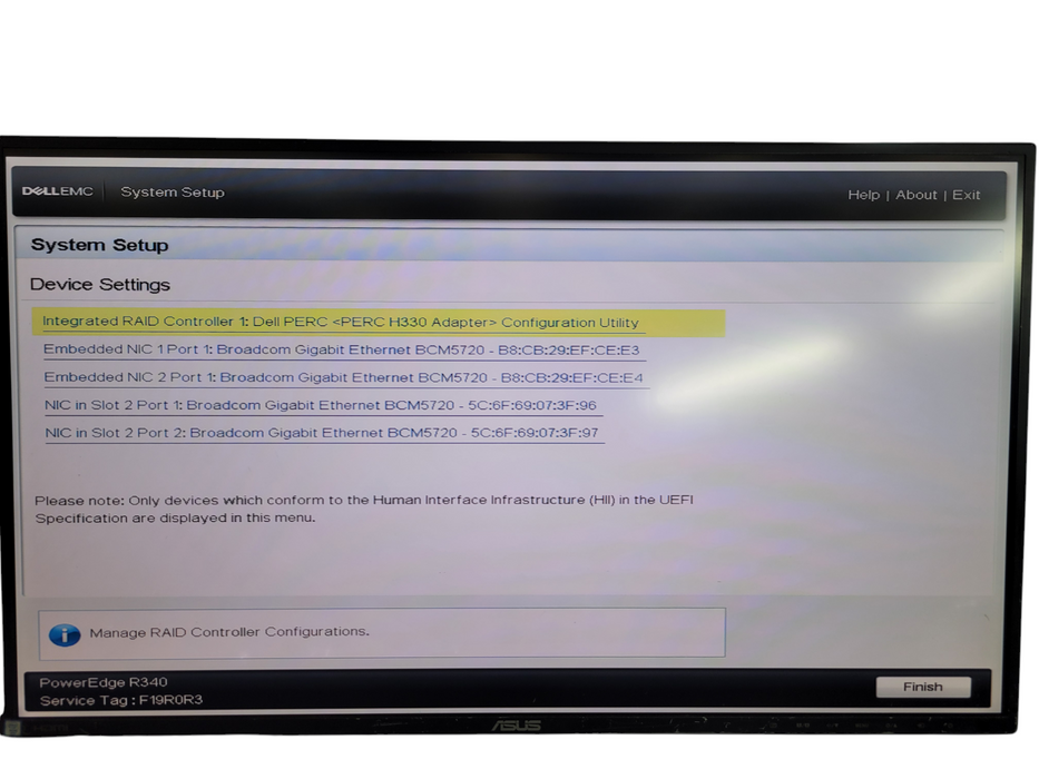 Dell PowerEdge R340 - Xeon E2124 16GB DDR4 PERC H330 2x350W PSU
