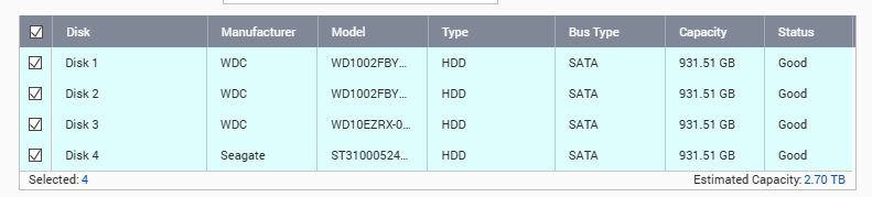 QNAP TS-470 Pro 4-Bay NAS w/ 4x1TB HDDs