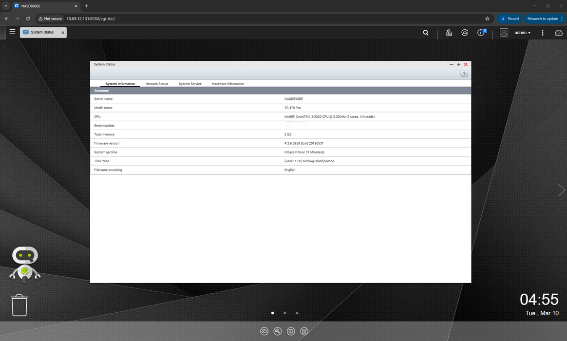 QNAP TS-470 Pro 4-Bay NAS w/ 4x1TB HDDs