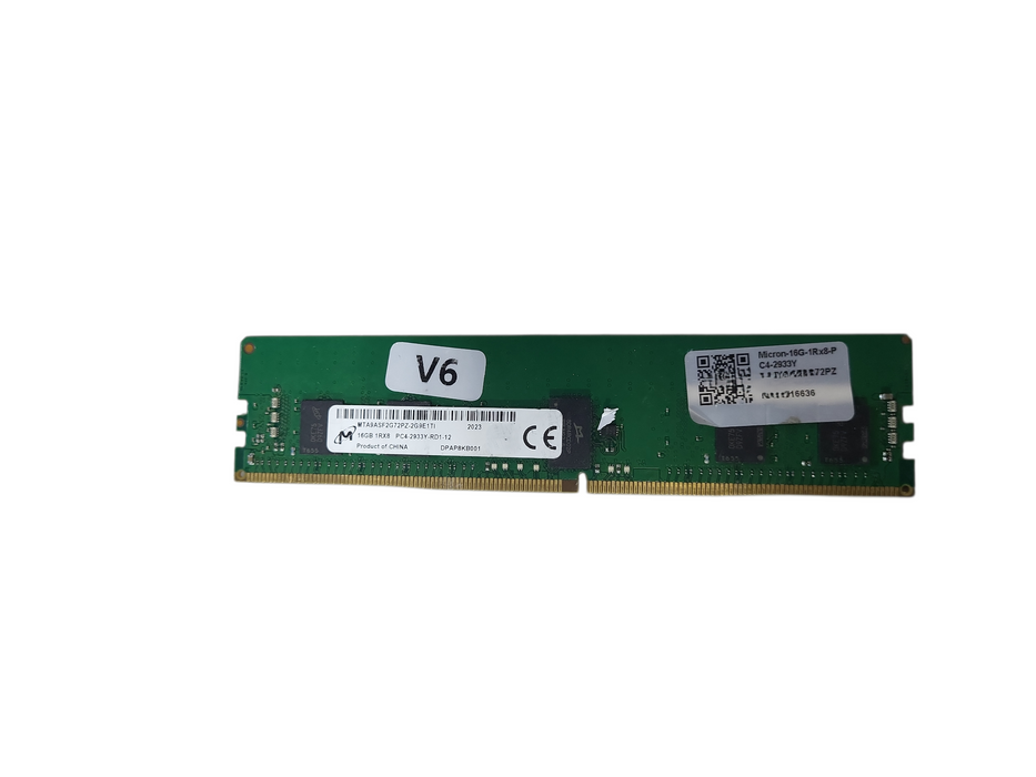 16GB 1RX8 PC4-2933Y DDR4 SERVER MEMORY MTA9ASF2G72PZ-2G9E1