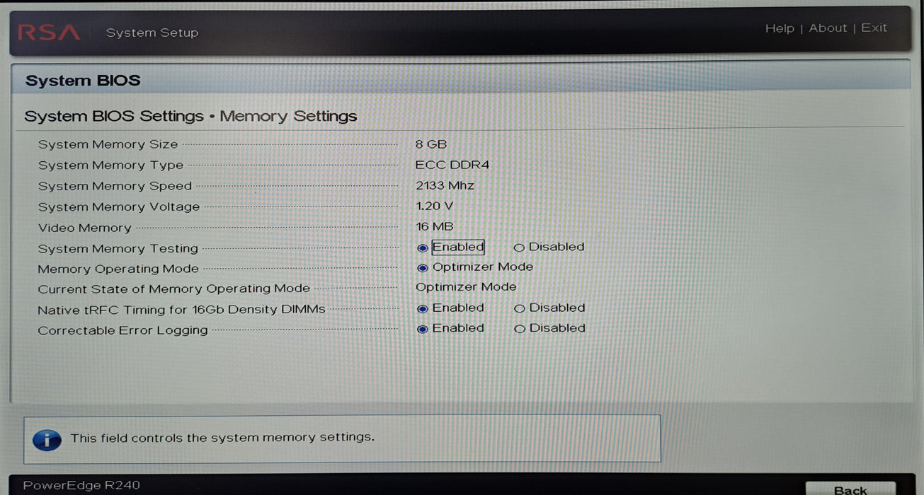 Dell PowerEdge R240 4x 3.5" | Xeon E-2124 @3.30GHz, 8GB DDR4, No RAID