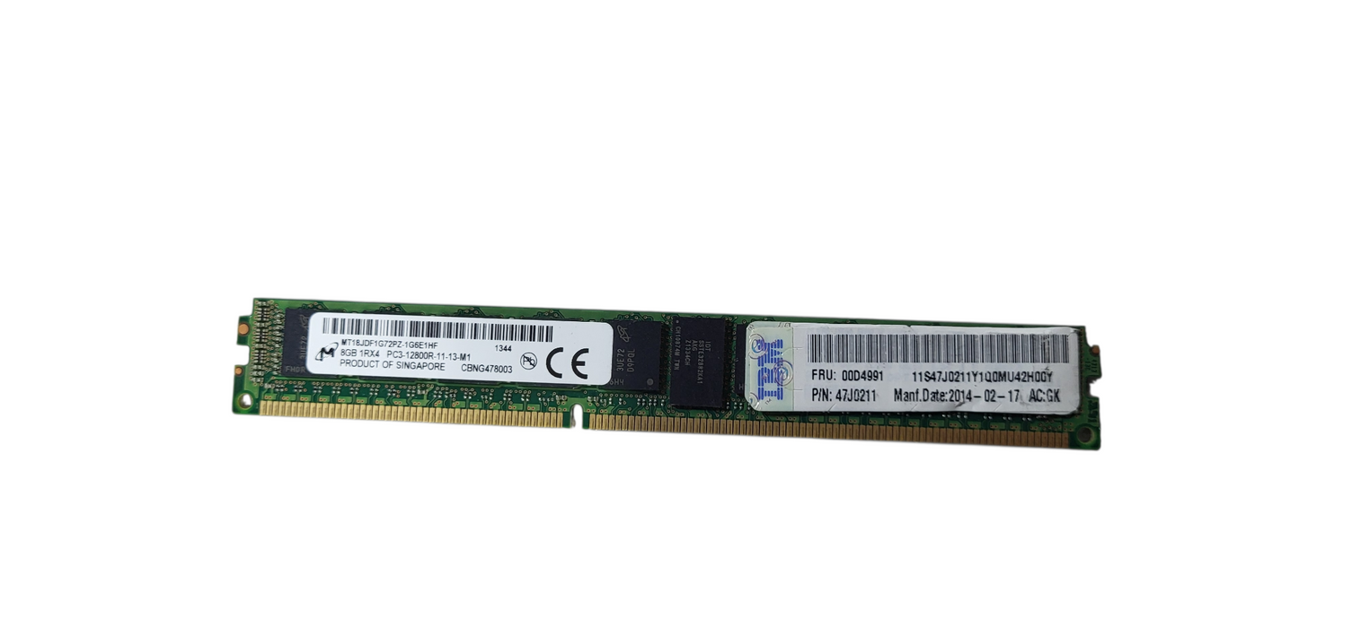 Micron 8GB DDR3-1600 PC3-12800R ECC RDIMM 2Rx8 Server Memory MT18JDF1G72PZ-1G6E1