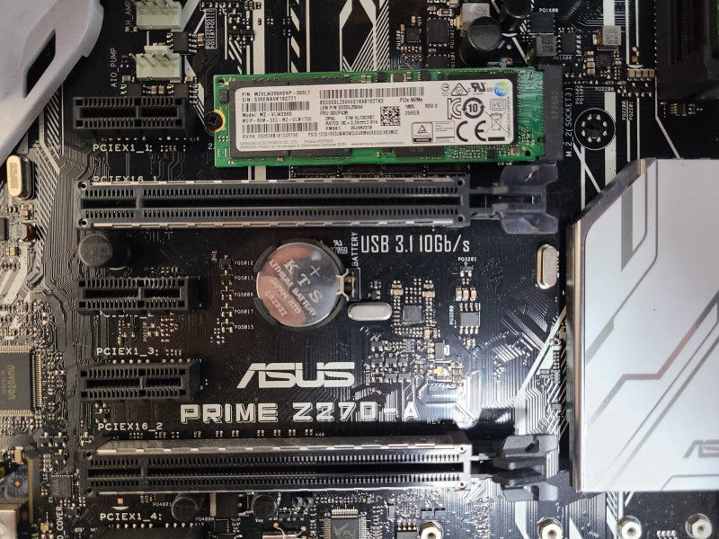 ASUS PRIME Z270-A Motherboard Combo, i5-7600k 3.80GHz, 8GB DDR4, 256GB Nvme