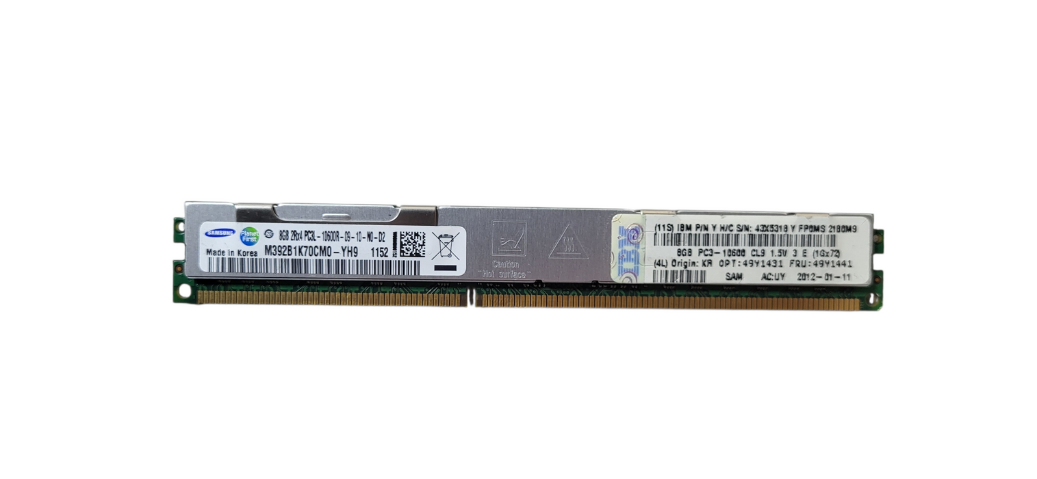 Samsung 8GB DDR3-1600 PC3-12800R ECC RDIMM 2Rx4 Server RAM M392B1K70CM0-YH9