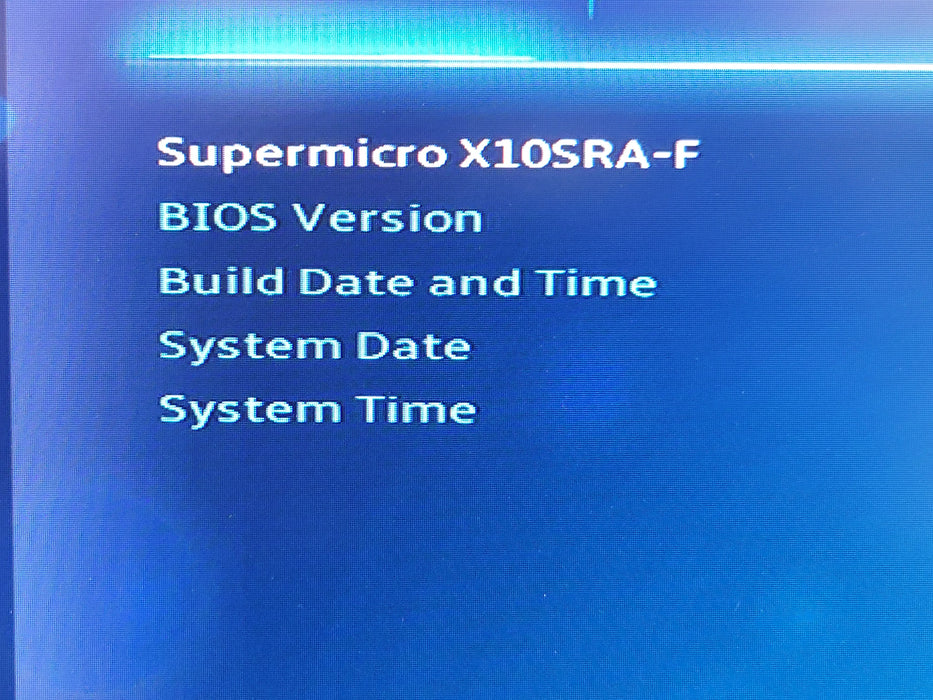 Intel Xeon E5-2643 v4 Supermicro X10SRA-F + I/O Plate