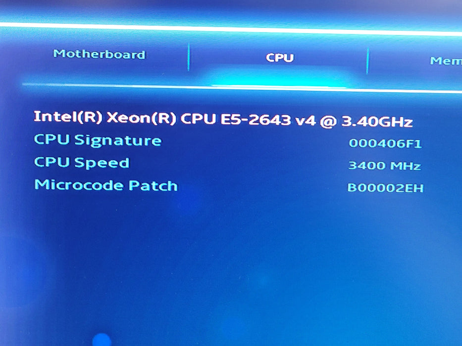 Intel Xeon E5-2643 v4 Supermicro X10SRA-F + I/O Plate