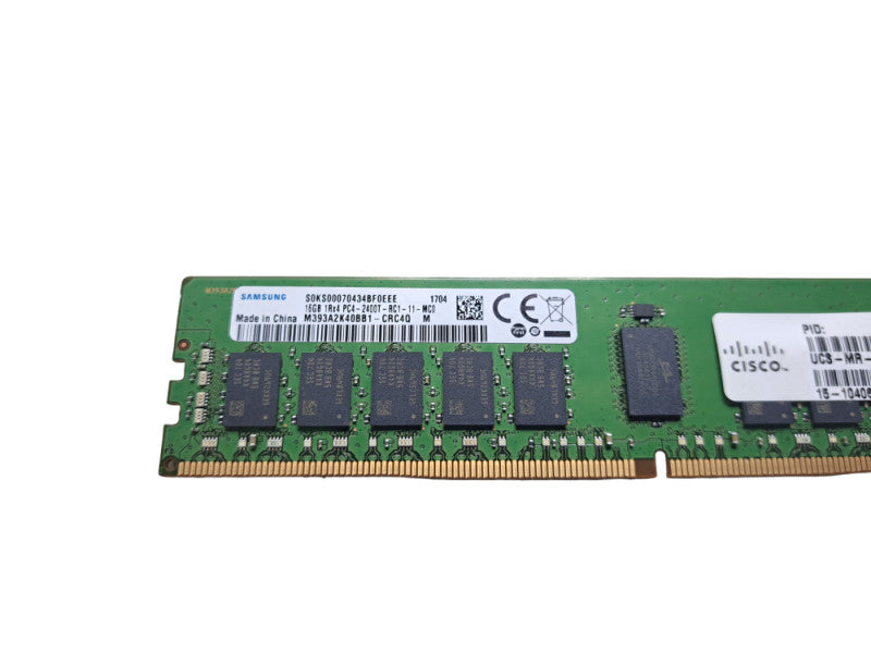 Samsung 16GB 1Rx4 PC4-2400T-RC1-11-MC0 | DDR4 Server Memory Q