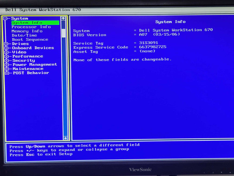 Dell Precision 670 Tower, 2x Xeon 3.4GHz, 1GB RAM, 160GB HDD, Quadro FX P260 _