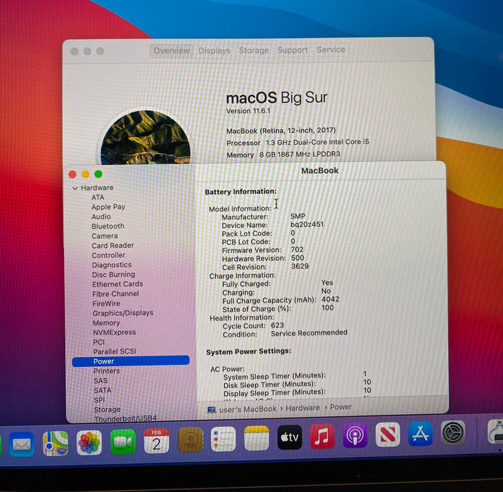 Apple MacBook Retina 12 i5-7Y54 8GB 512SSD Battery Service Recommended READ