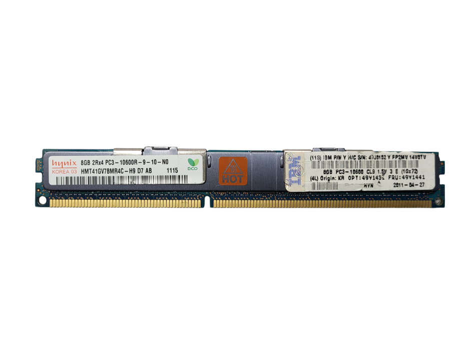 Samsung/SK Hynix/Micron/Kingston 8GB PC3-10600R Server Memory