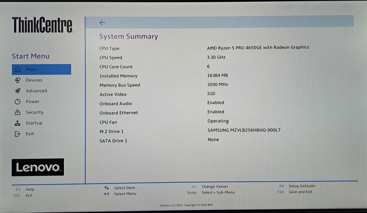 Lenovo ThinkCentre M75q Gen 2 | Ryzen 5 PRO 4650GE, 16GB DDR4, 256GB NVMe, Wi-Fi