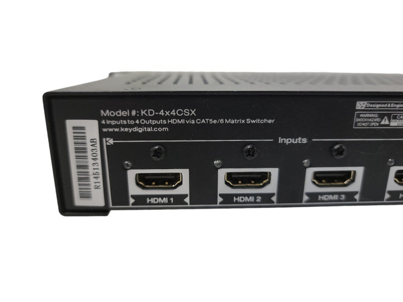 Key Digital KD-4X4CSX HDMI Matrix Switch / VGC