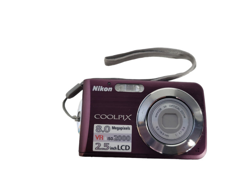 Nikon COOLPIX S210 8.0MP Compact Digital Camera No Battery !