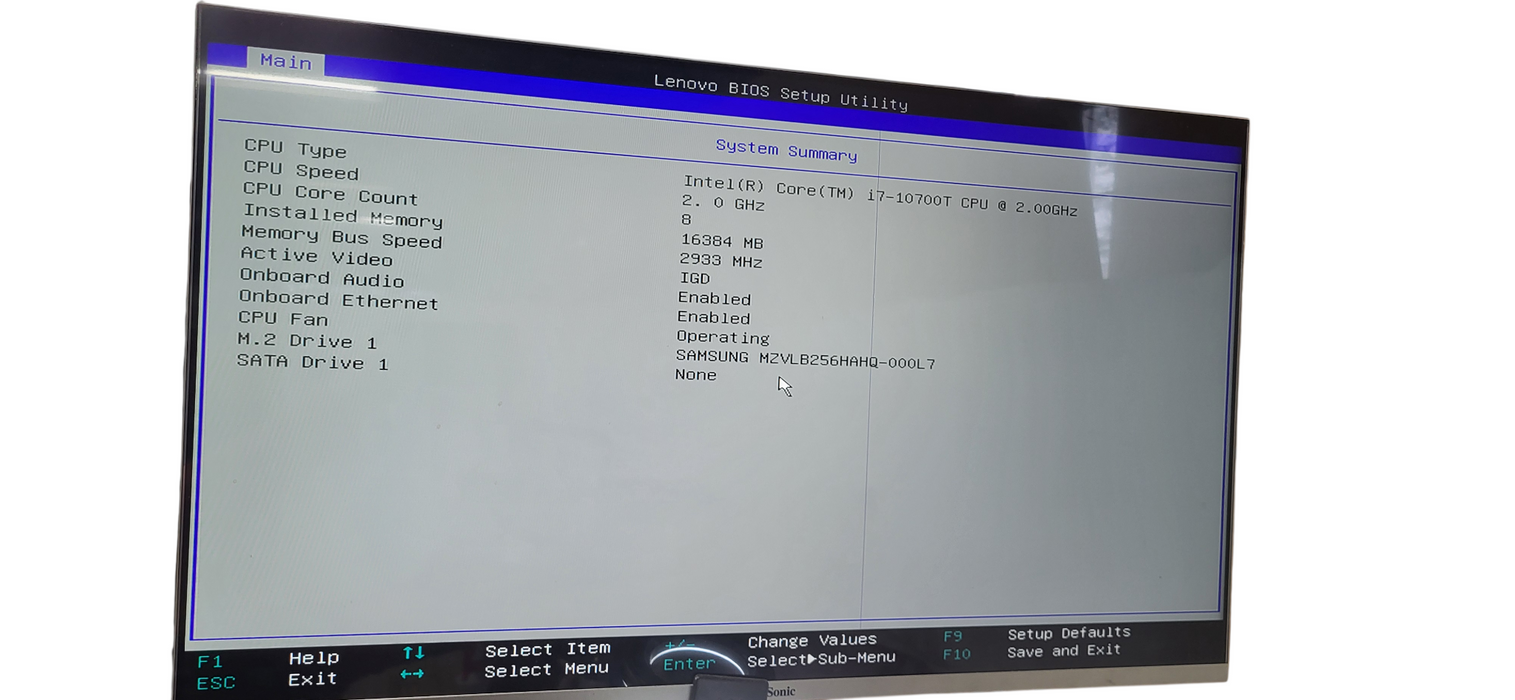 ThinkCentre M80Q i7-10700T |16GB DDR4|256GB NVME  W/AC