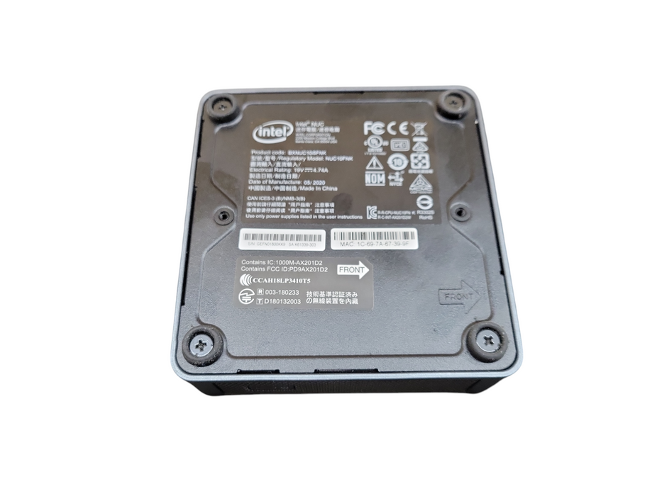 Intel BXNUC10I5FNK Mini PC, i5-10210U 1.60GHz, 8GB DDR4, 256GB NVMe